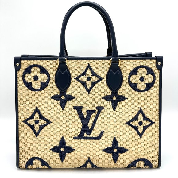 Louis Vuitton By The Pool Woven Raffia OnTheGo MM - Picture 3 of 9